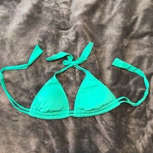 Hurley turquoise bikini 👙 top size med. EUC!!
